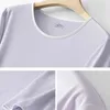 Frauen Nachtwäsche Komfort Modale Dessous für Frau mit Seidenkragen Frauen Pyjama Solid Color Summer Kleider Nachthemd Nightie 2024