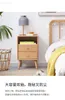 Stolik nocny stały drewniany prosty mały sypialnia buk bukowy szafka nordycka domowa mała szafka na szafkę do sypialni meble do sypialni