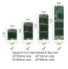 Hubs NVME M.2 SSDエンクロージャー外部ケースSSD NGFF NVMEエンクロージャーPCIE 10GBPS USB 3.1 Gen2 USB CアダプターアルミニウムボックスNVME SSDケースケース