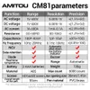 AMITOU CM80/CM81 Misurazione digitale CONSETURA AC CORRENTE AMMETRO TENSIONE TENSIONE AMP Capacità Hz HZ NCV OHM Tester Elettricista Strumenti