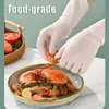 30 / 50ps gants roses jetables en nitrile Nettoyage de qualité alimentaire Glooves de nitrile épais pour les outils de cuisine de lavage à plat s / m / L