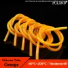 1/5/10m Grade alimentaire tuyau en caoutchouc en silicone orange 3x5 mm 4x6 mm 5x7 mm 6x8 mm tube de silicone non toxique flexible