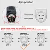 24V 2.5A 4PIN Adapter LCD TV DVR Monitor Flat Panel, kassan, matbeställningsmaskinadapter 24V2.5A 4 -stiftkopplingseffekt