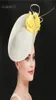 Stingy Brim Hats Gorgeous Women Big Headpiece Formal Dress Wedding Fedora Cap Flower Fashion Fasinator Hat Handmade Occasion Milli4912665