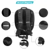 LOYLED Knight Cycling Backpack with Eye Motorcycle Helmet Bluetooth APP Control Waterproof Hard Shell Laptops Bags LED Mochila