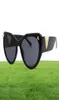 Солнцезащитные очки ретро -кошачий глаз v Letters Женщины 2021 Дизайнерские винтажные квадратные солнцезащитные очки мужчины