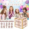Подарочная упаковка День рождения коробка для денег для наличных вытягивающих коробок с днем рождения сюрприз вечеринки Decor Q4W6