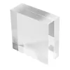 Bloco de exibição quadrada de acrílico Lucite Cube Cubo Lucite Cubo de Jóias Anel Stand Stand Stand Standcase Display Holder Base