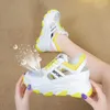 Fitnessschoenen Kjstyrka 2024 Dad Vrouwen modestijl Ademende vrouw Sneakers dikke bodem bling casual Zaptos Lady Sneaker