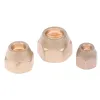 Brass Forged Hex Nut For 45Degree SAE 1/4" 3/8" 1/2" 5/8" 3/4" Inch Flare Pipe Fitting Adapter Air Conditioner Copper Tube