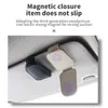 Magnétique Car Sun Glass Holder Eyeglass Organizer Finder Storage Accessories Auto Universal Glasses Tard Tard Clip