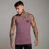 Mens Bodybuilding Tank top Gym Fitness Sleeveless Shirt Mens Knitted Big Cut-back Shirt Fashion Singlets Undershirt 240328