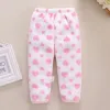 Trousers Baby Coral Fleece Long Pants Thickened warm Flannel Infant Pants Newborn bebe Boys Girls Trousers baby leggings in Winter Autumn