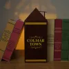 DIY Holzpuppenhaus Colmar Town Model Buch Nook Buchhandbuch Miniatur mit Möbeln Kit Spielzeug Kindermädchen Erwachsene Geschenk Casa