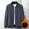 Men's Jackets Men Jacket plaid flanel plus maat 4xl 5xl 6xl oversize herfststreep zwarte casual jassen winddichte zakelijke mannelijke slanke fit