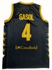 Camiseta Seleccion Espana 2023-2024 13 Rodriguez 14 W.Geuer 4 Gasol 9 Rubio 23 Llull #10 Basketbolltröja anpassad med valfritt namn och nummer