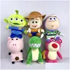 Fyllda plyschdjur fabrik grossistpris 6 stilar 20 cm woody p leksaker buzz lightyear animation kring dockor för barns gåva otpvs