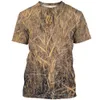 Outdoor Camouflage Jungle Camo Sommer Herren T-Shirt Spaß o-hals schnell trocken lose Jagd Hartes Guy Persönlichkeit Kurzarm Top