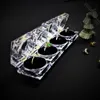 2023 Ny transparent smycken Package Box Akryl Ring örhänge Bröllop Storage Clear Crystal Diamond Packaging Present Box Het Sale