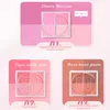 4-Grids Face Blush Matte Finish Makeup Loose Powder Rouge Blusher Waterproof Natural Delicate Contouring Brightening Complexion