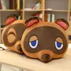 3 -stijl Animal Crossing Plush Pillow Doubutsu Nee Mori Cofa Cushion Tom Nook Foxes Gevulde poppengeschenken Verjaardagsdag 240411