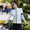 Wosawe Mountain Bike Kvinna Set Summer Cycling Jersey Women Sportwear 3D Gel Pad Shorts Wholesale Ropa Ciclismo Woman kläder