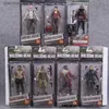 Action Toy Figures AMC TV Drama Walking Dead Abraham Ford Bungee Jumping Walker Rick Grimes Governor Michoan PVC Action Character Model Toy 7 Style