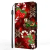 Christmas Flip Leather Cover voor Samsung Galaxy S22 plus 5G A03 telefoonhoesje voor Galaxy S22 Ultra A52S 5G S9 Plus Wallet Case Bag