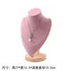 Pink Velvet Necklace Jewelry Display Model Bust Stand For Home