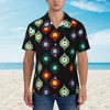 Camicie casual maschile da uomo Shirt hawaiano uomini vacanze mataki greche mataki maniche corte coreane Bili oversize vintage fai -da -te