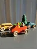 Toys en bois Montessori Toys Rainbow Empilement Bridge Basswood Cars Truck Forest Trees For Kids Blocs éducatifs