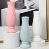 Vases Petal Shape Flower Vase Imitation Ceramic Plastic Pot Modern Nordic Style Arrangement Living Room