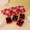 12pcs Bowknot Jewelry Box arring المجوهرات منظم المجوهر