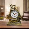 クリエイティブなレトロ3Dセーリング図形時計クォーツ目覚まし時計飾りデスク時計誕生日ギフトクールクロックホームテーブル装飾