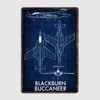 Blackburn Buccaneer Fighthe Metal Signe Cinema Living Room Club Club Vintage Mur Decor Affiches Signe