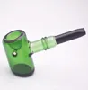 Högkvalitativ glashammerrör Tankard Sherlock Tobacco Spoon Pipes Handrökning Rör blandad färg hela4256682