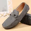 Casual Shoes Lofer Man Suede Leather Breathable Men's Light Fashion Driving Loafers Soft Flats