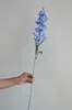 Decoratieve bloemen 31,5 "Fake White Ridderspoor Branch Realistisch Delphinium Delphinium Diy Floral Wedding Bouquet/Home Decorations