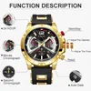 Orologi da polso cronografo di moda lige uomini guarda il miglior silicone sportivo orologio da polso da polso per quarzo orologio impermeabile montre homme