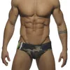 Brand Camouflage Swimming Trunks Sexy Swimwear Mens Swimks Trunks Summer Swim Brief Patchwork Gay Swimsuits Gay Surfing 240411