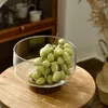 Borden van hoge kwaliteit acacia houten glazen fruitplaat woonkamer snoeppot gedroogde houten opbergdoos Japanse stijl kom