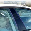 Araba Sütun Destekleri Kapı Pencere Trim Panel Kapağı BC Sütun Çıkartması Mercedes için Dekoratif ML Sınıfı W164 2006-2011 Otomatik Aksesuarlar