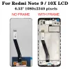 Original 6,53 "für Xiaomi Redmi Hinweis 9 LCD M2003J15SG Display Bildschirmersatz für Redmi 10x 4G LCD -Hinweis 9 M2003J15SC -Anzeige