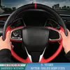 Customized Car Steering Wheel Cover Genuine Leather For Honda Civic Civic 10 2016-2019 CRV CR-V 2017-2019 Clarity 2016-2018