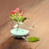 Vases Verre de baleine mignon Vase Cartoon Craft DIY Hydroponics Plant Flowerpot Style Transparent Living Room