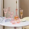 Classic 1/6 Scale Miniature Dollhouse Decanter Flute Mini Wine Glass Kitchen Tableware for Barbies Blyth Doll Accessories Toy