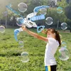 Neue Bubble Gun Electric Bogen und Pfeil automatisch Bubble Blower und Launcher Wasserpistole 2 in 1 Outdoor -Spielzeug für Kinder Kindergeschenke