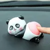 Ornement de crosse d'anime mignon Pinch Pinch Butt Q Naked Butt Decor Auto Panda Pig Pig montrant Tableau de bord Figures d'animaux pour animaux de compagnie