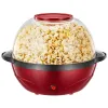 Tillverkare popcorn maker hushåll frisk varma luftolja gratis majsmaskin popcorn för kök barn hemlagad popcorn film mellanmål