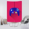 Tapisches Game Gande Controller Gamer Player Player Tapestry Wall suspendu Art Room Decor Aesthetic Bedroom Background